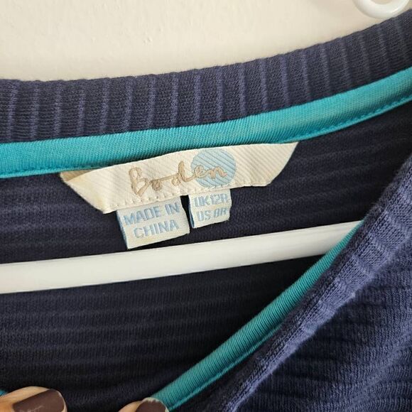 Boden Navy Ribbed Ottoman Sheath Dress 8R - Picture 2 of 5